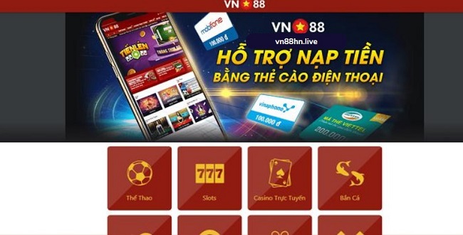 nạp tiền nhà cái vn88